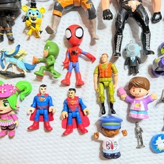 Mixed Toy Lot – Anime, Superheroes, Funko, FNAF, Dinosaurs, Accessories – 50 pcs