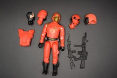 GI Joe Black Major Cobra Crimson Guard RED and GOLD Army Builder