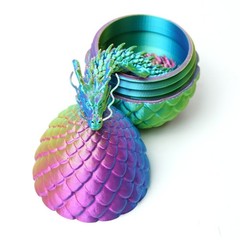 3D Printed Dragon Egg Model,Articulated Animals Figure,Fidget Toys Home Decor