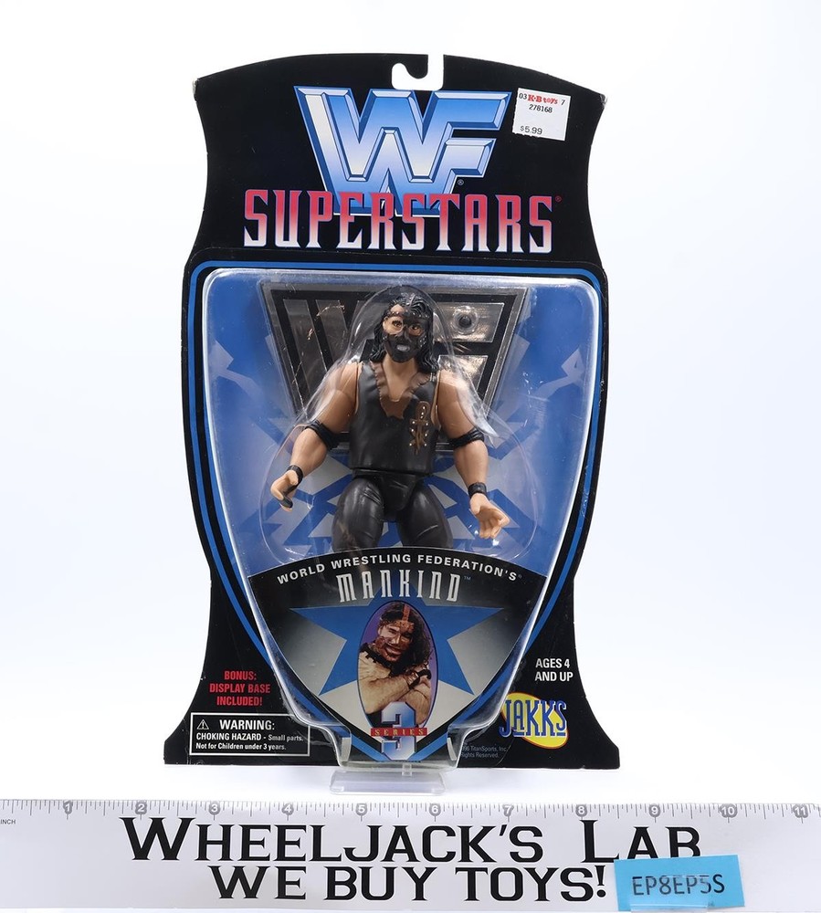 Mankind WWF Wrestling Superstars 1996 Jakks Pacific Action Figure NEW SEALED