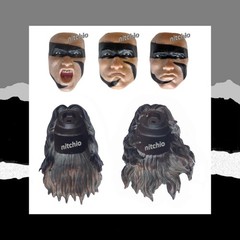 Mezco One:12 Conan The Barbarian War Paint – INTERCHANGEABLE HEADS & HAIR 1/12