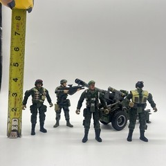 Chap Mei Military Men & Weapon And Non Branded Soldiers Lot Of 5 Toys