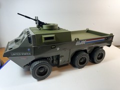 GI JOE APC top Replacement Cab W/ Flatbed & Manned Turret 3D Printed