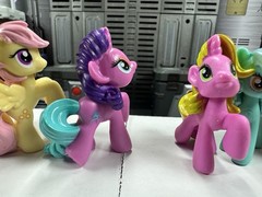 My Little Pony MLP G4 Mini Pony Shimmer Fluttershy Yellow Lot Of 8 Mini Figures