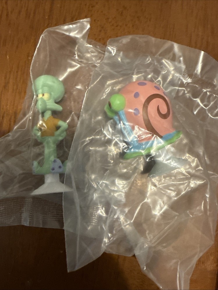 SpongeBob SquarePants Gary & Squidward Suction Cup PVC Figure