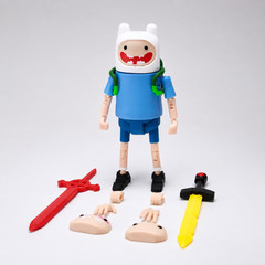 3D Printed Adventure Time Action Figure 14cm – 1/12 Scale FINN Hero Toy Gift