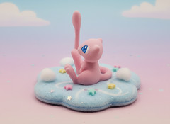 Mythical Creature Mini Figure, 3D Printed Pink Figurine, Retro Gaming Desk Decor