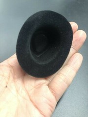 1/6 scale Black Topper Hat for 12” ACTION FIGURE Doll Accessory