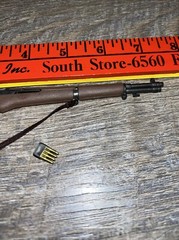1/6 21ST CENTURY WW2 US ARMY M1 GARAND PLASTIC RIFLE ULTIMATE SOLDER HASBRO