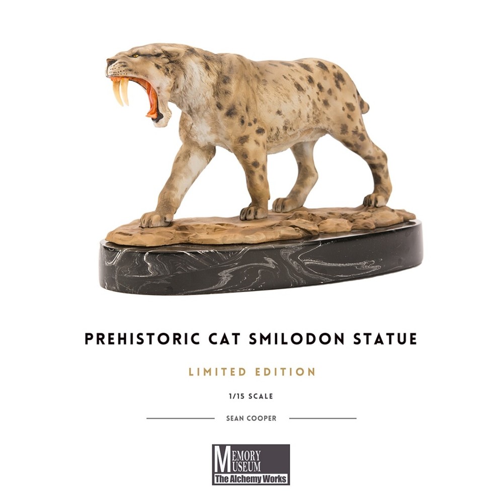 MEMORY MUSEUM 1/15 Prehistoric Cat Smilodon Populator GK Animal Model Toys Gift