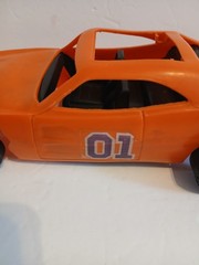 Vtg Mego Dukes of Hazzard General Lee Plastic Toy Model Car Damaged Incomplete