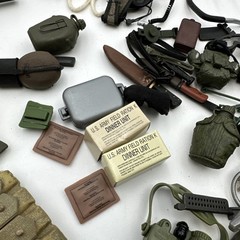 Accessories Lot 12″ GI Joe Military Guns Head Gear GI3