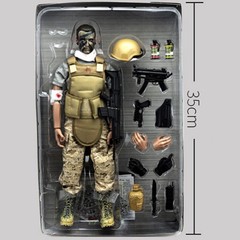 1/6 12inch Special Force Injured Soldier Army Action Figure Model for Collection