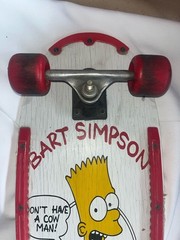 Vintage 1990 The Simpsons Bart Simpson Vehicle of Destruction Skateboard
