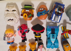 Assorted toys and figures. Iron Man, Venom, McDonald’s, Daffy Duck , TMNT & More