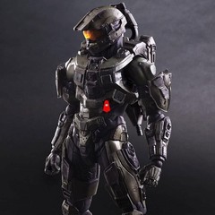 New Play Arts Kai Movie HALO 5 MASTER CHIEF Action Figures Accessories Toy Boxed