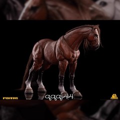 FishToys D20Studio HY010-16 Horse 1/12 Action Figure Simulation Model Kit Gifts