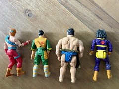 Chuck Norris 1986 Karate Kommandos Action Figure Set 4 Pieces, All Complete