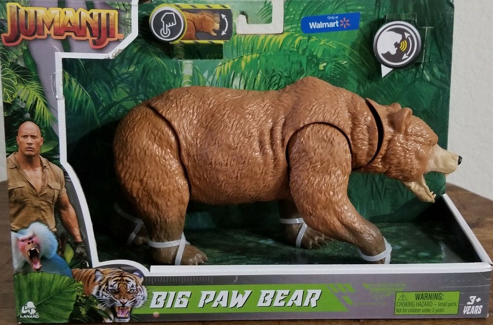 Jumanji BIG PAW BEAR Animal Action Figure Exclusive Brand New
