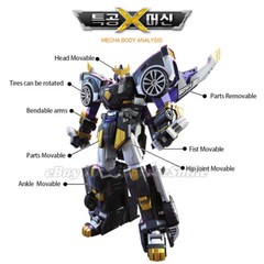 MINIFORCE X RAY Ranger Hawk Mecha Vehicle Transforming Robot Machine Car Toy 7″