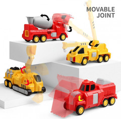 SNAEN Toys for 3 4 5 6 7 Year Old Boys – Construction Vehicles Transform…