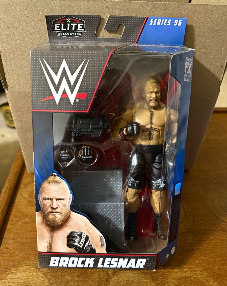 Mattel WWE Elite Collection Series 96 Brock Lesnar Action Figure w/ Accessories