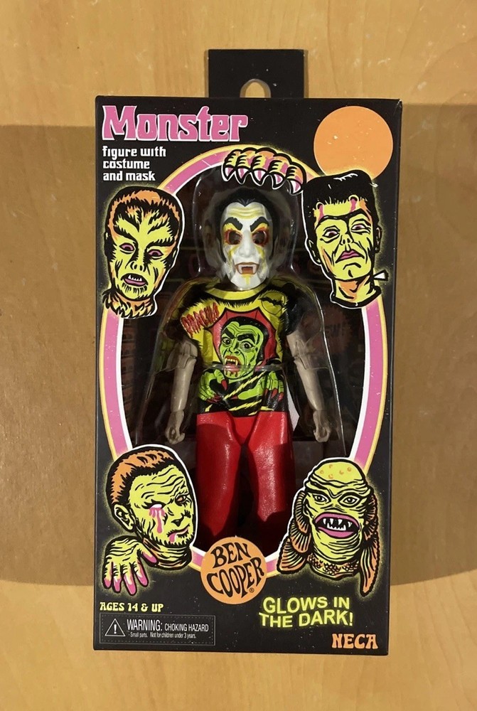 🎃Neca Ben Cooper GLOW IN THE DARK DRACULA Halloween Costume Retro Action Figure