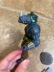 TMNT 1988 Remastered Raphael vs BATTLE DAMAGED ROCKSTEADY ONLY Playmates Figure