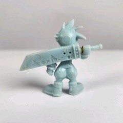 Lot of 3 Final Fantasy VII Rubber Eraser Keshi Mini Figures 1997 Bandai