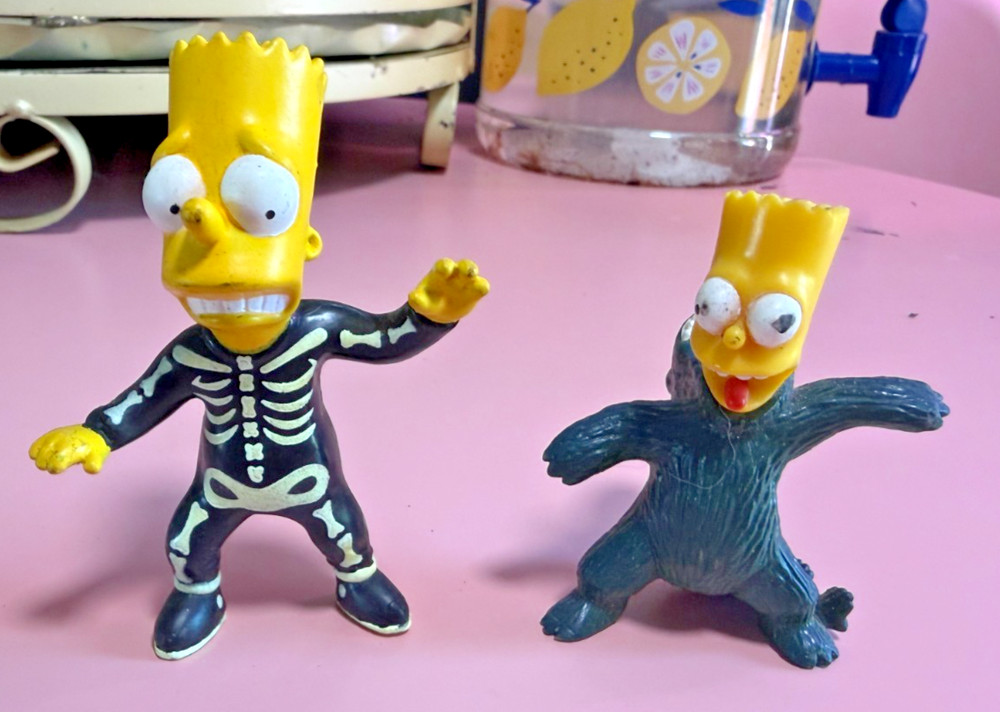 Bart Simpson Vinatge Figures Set Of Two in Costumes