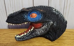 6 Lot Dinosaur Hand Puppets Rubber Dinosaur Head Puppet 3D Realistic Vary Nice