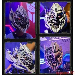 1/1 Megatron English Voice-Controlled Halloween 1PC Wearable Helmet With LED Eye