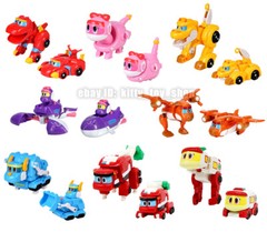 Gogo Dino Mini Dinosaur Transform Robot Figures Kids Boy Vehicle Toys Car 3.5″