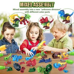 Dinosaur Toys for 3 4 5 6 7 Year Old Boy, Take Apart Dinosaur Toys for Kid 3-…