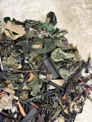 Massive 18lb GI Joe, Formative INTL, 21st Century Toys Lot Uniforms Guns Helmet