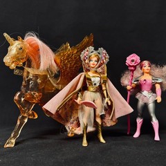VINTAGE 1984 STARBURST SHE-RA GLIMMER & CRYSTAL SWIFT WIND PRINCESS OF POWER