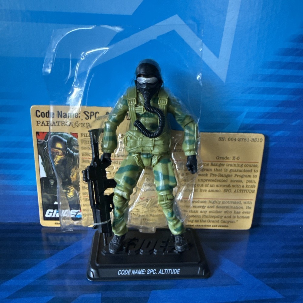 GI JOE 25th ANNIVERSARY SPC. ALTITUDE COMPLETE FILE CARD ASSAULT COBRA ISLAND