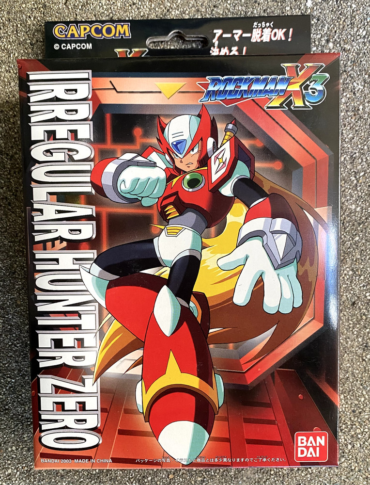 2003 Rockman X3 Megaman Irregular Hunter Zero Red Action Figure Kit New Unopened