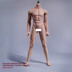 JIAOU DOLL 1/6 Seamless Male Body Doll Male Figure Fit 12″ ForPhicen Hot Toys