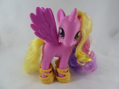 My Little Pony Princess Cadance in pretty yellow shoes. 6″ Tall Hot pink