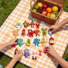 24PCS Brainrot Figure Set – Italian Character Display, Desk Decor & Gifts for Fa