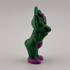 Vintage Baby Bop Barney & Friends Green Dinosaur Figurine 1993 Lyons Group Dakin