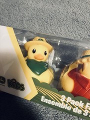3 Pack John Deere Kids Rubber Ducks Farm Friends Set 🐥GR8 4 Ducking JEEPS ✅ Out