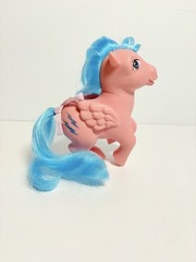 Vintage 1983 My Little Pony G1 Firefly Pink Blue Lightning Bolts Pegasus Wings