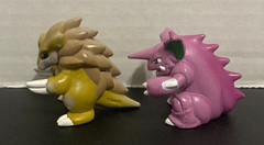 TOMY Nintendo Pokemon Moncolle Figure Toy Geodude Sandslash Nidoking Set/Lot