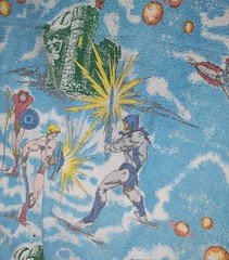Masters Of The Universe Vintage Throw Blanket Mattel MOTU USA 88” X 63” Inches