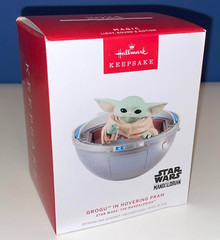 2024 STAR WARS Grogu in Hovering Pram Hallmark Keepsake Christmas Ornament MIB