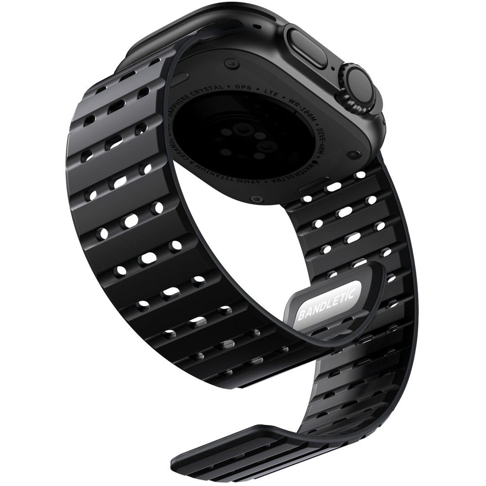 Bandletic Compatible with 49mm/46mm/45mm/44mm/42mm(series 3/2/1), A-Black