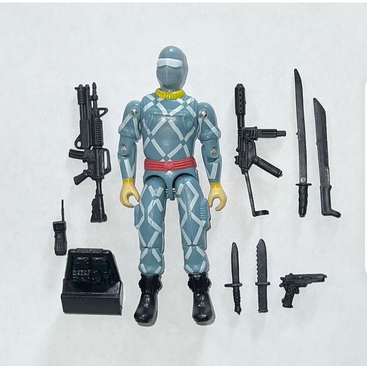 GI Joe Cobra BlackMajor Action Figure PYTHON PATROL LIGHTNING Relampago Commando