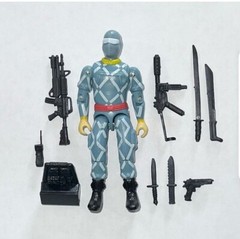 GI Joe Cobra BlackMajor Action Figure PYTHON PATROL LIGHTNING Relampago Commando